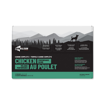 Iron Will Raw Iron Will Raw - Canine Complete - Chicken Performance - 12lbs