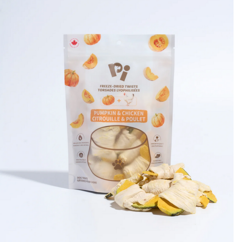 Pi Pi Pet Food - Chicken & Pumpkin Twists - 42g