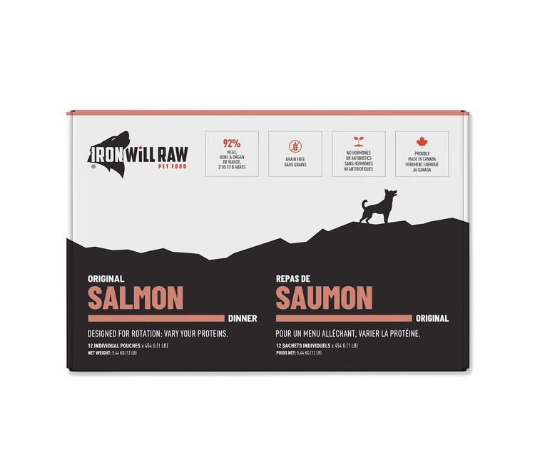 Iron Will Raw Iron Will Raw - Original Salmon - 12lbs