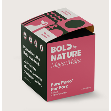 Bold by Nature Bold by Nature - Mega - Patties - Pure Pork - 4lbs