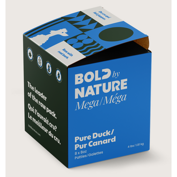 Bold by Nature Bold by Nature - Mega - Patties - Pure Duck - 4lbs