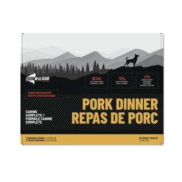 Iron Will Raw Iron Will Raw - Canine Complete - Pork Dinner - 12lbs