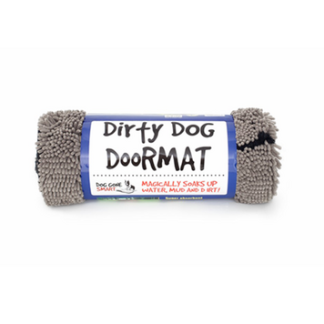 Dog Gone Smart Dirty Dog Doormat- Grey - 31" x 20"