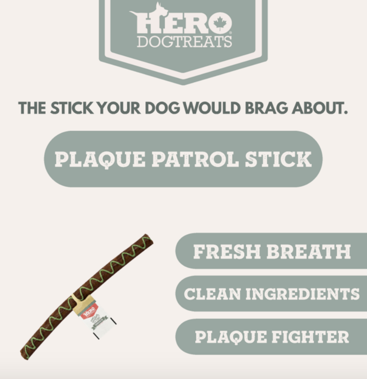 Hero Dog Treats Hero - Functional Collagen - Plaque Patrol