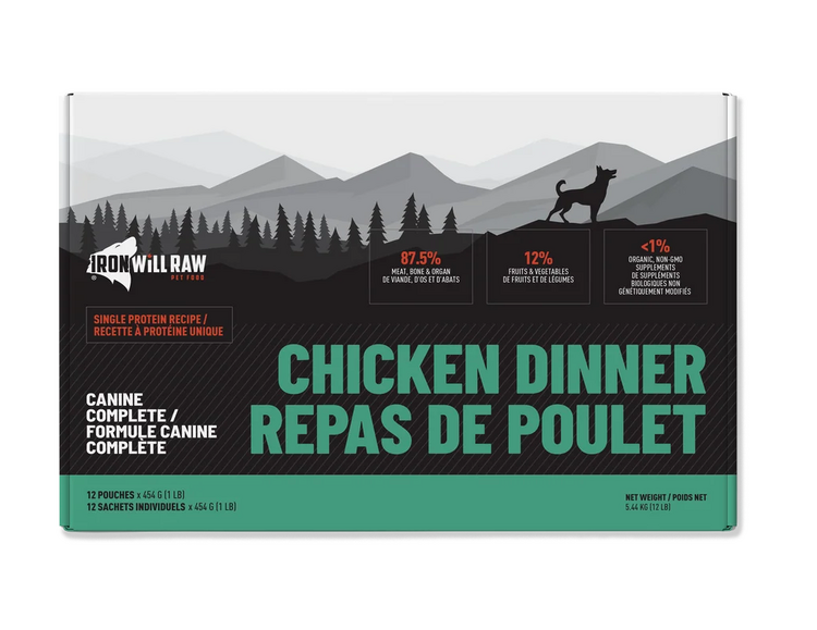 Iron Will Raw Iron Will Raw - Canine Complete - Chicken Dinner