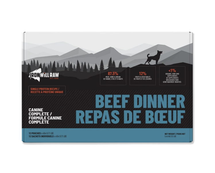Iron Will Raw Iron Will Raw - Canine Complete - Beef Dinner