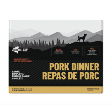Iron Will Raw Iron Will Raw - Canine Complete - Pork Dinner