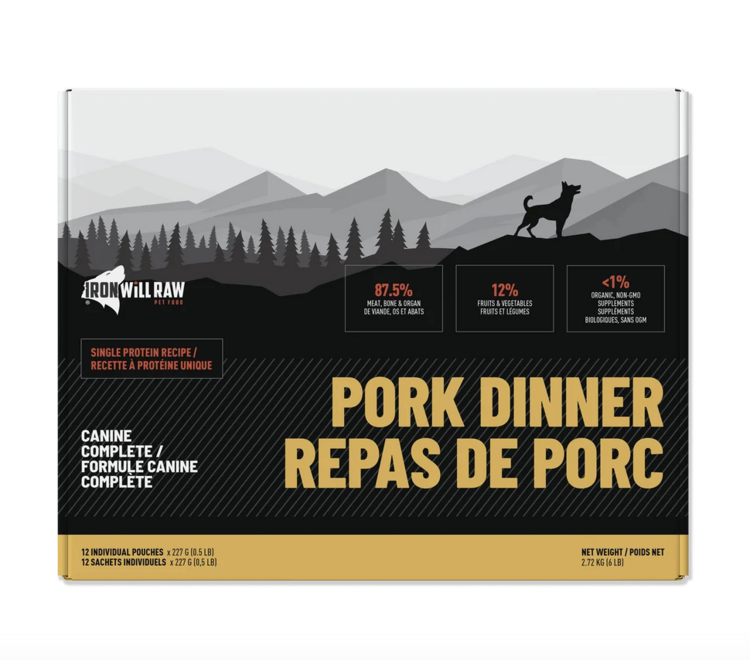 Iron Will Raw Iron Will Raw - Canine Complete - Pork Dinner