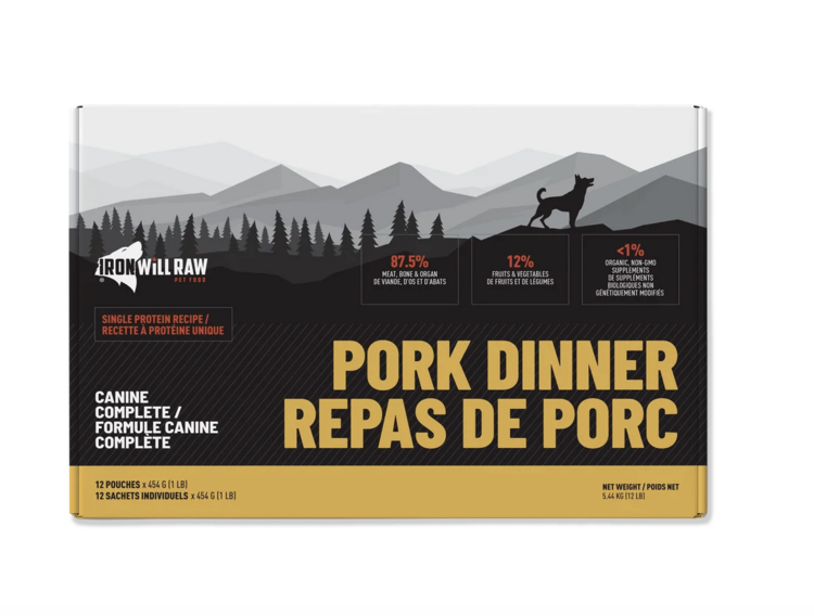 Iron Will Raw Iron Will Raw - Canine Complete - Pork Dinner
