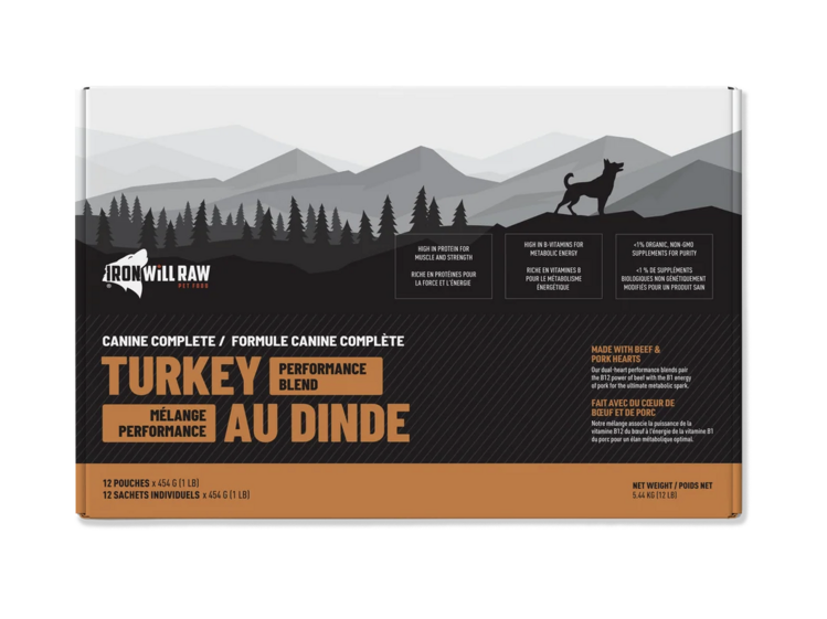 Iron Will Raw Iron Will Raw - Canine Complete - Turkey Performance
