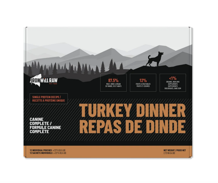 Iron Will Raw Iron Will Raw - Canine Complete - Turkey Dinner