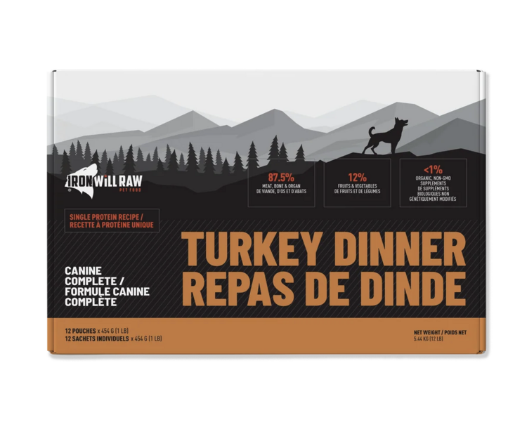 Iron Will Raw Iron Will Raw - Canine Complete - Turkey Dinner