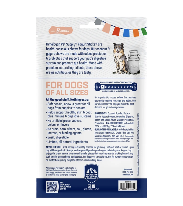 Himalayan Himalayan - Yogurt Sticks - 136g Bacon