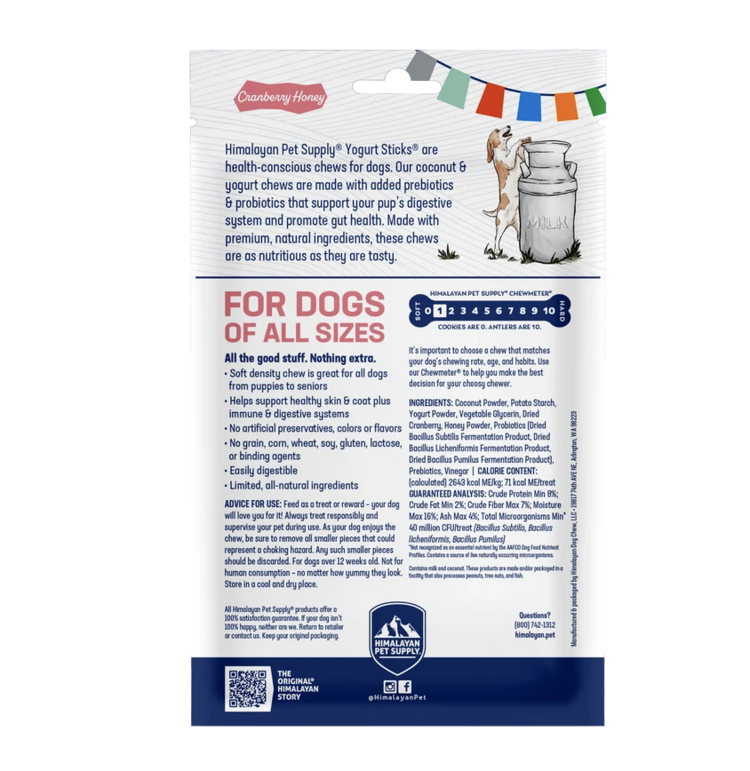 Himalayan Himalayan - Yogurt Sticks - 136g Cranberry Honey