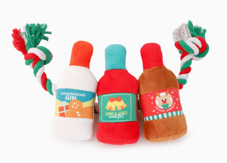 Hugsmart HugSmart - Rope Funz - Happy Woofmas - Holiday Spirits