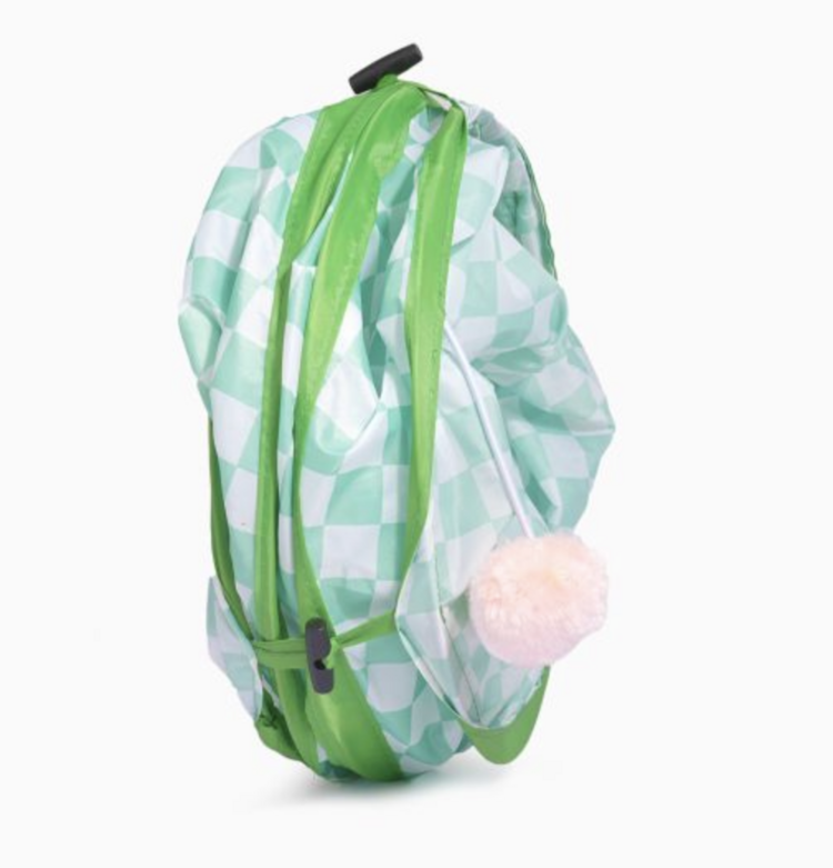 Hugsmart Hugsmart - Meow Buddies - Cat Tunnel (Green Plaid)