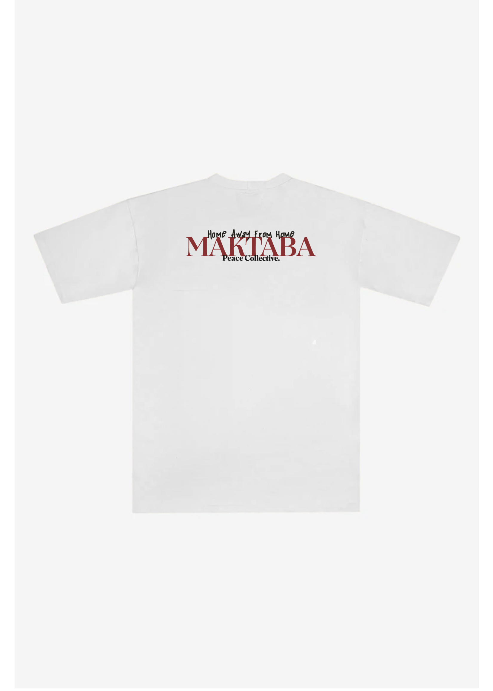 MAKTABA Home Away RAP Heavyweight T-Shirt - White Xsmall