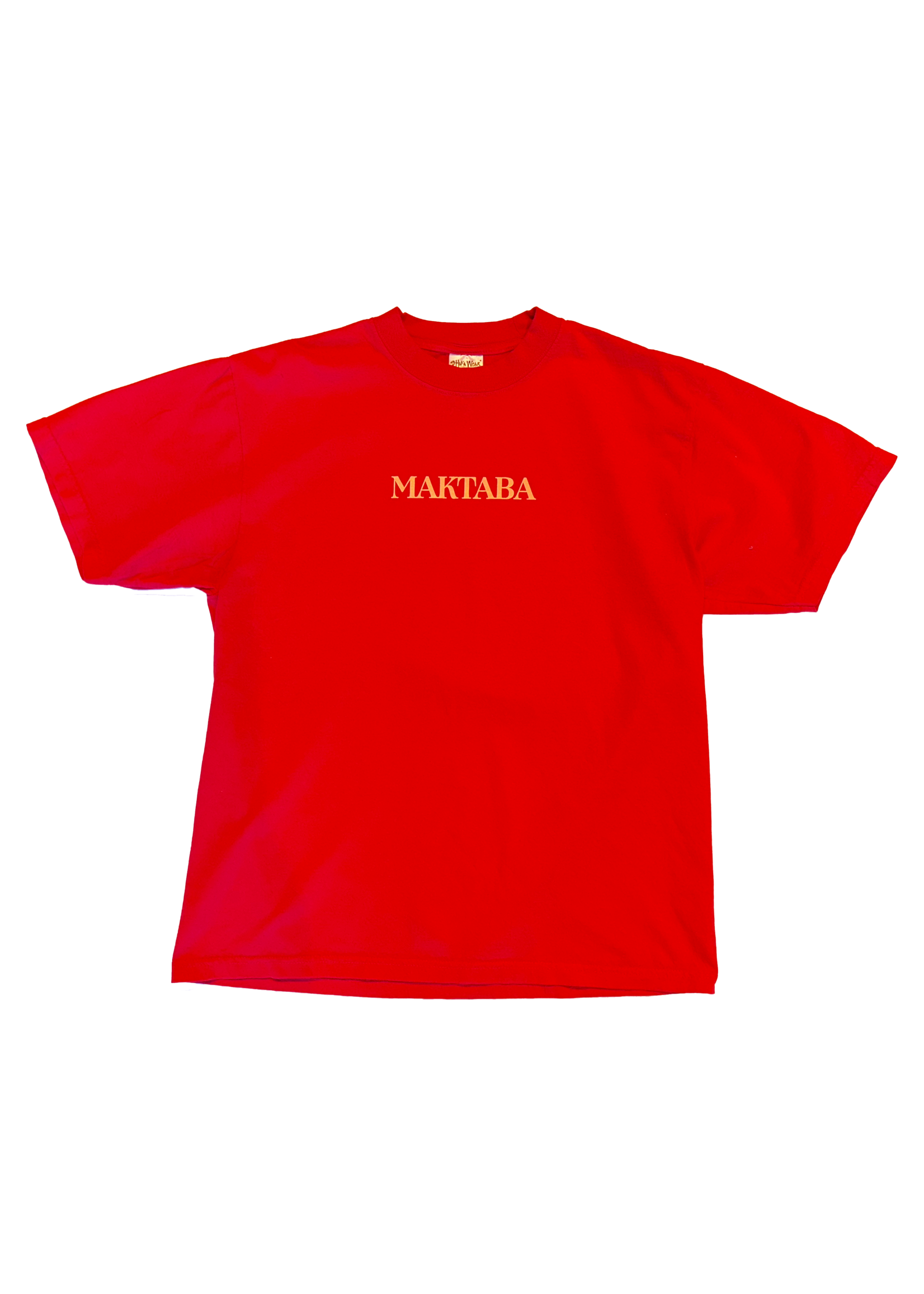 MAKTABA East / West Unisex Red Tee