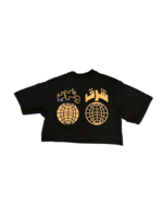 MAKTABA East / West Coral Crop Tee