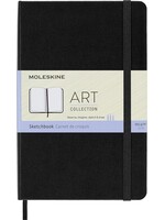 Moleskine Art Sketchbook, Medium, Black (4.5 x 7)