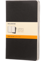 Moleskine Black Cahier Journal (Set of 3), Large, Ruled
