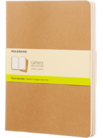 Moleskine Kraft Cahier Journal (Set of 3), Extra Large