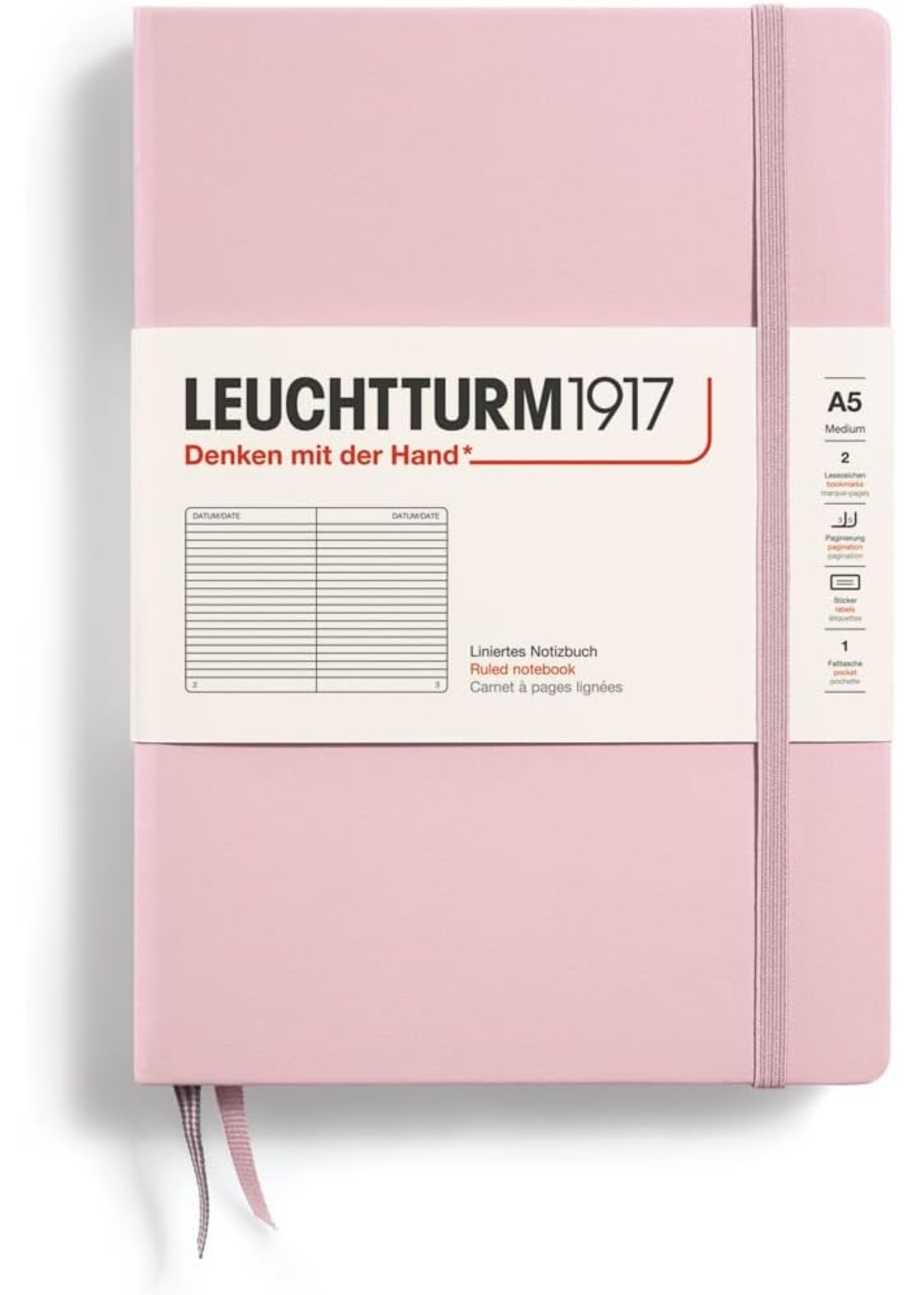 Leuchtturm1917 Notebook Powder, Medium (A5), 251 p., ruled