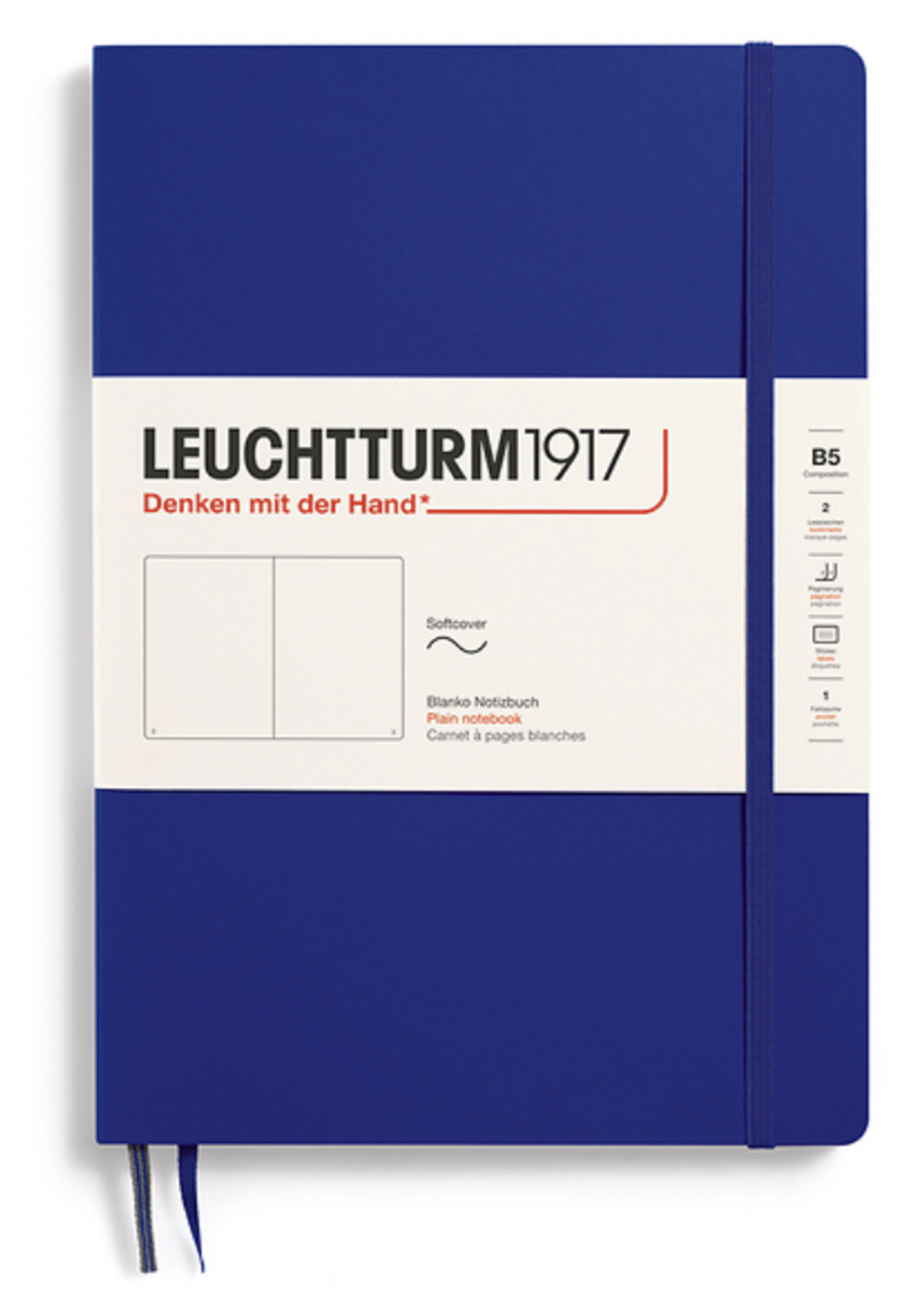 Leuchtturm1917 Notebook Ink, Softcover, Composition (B5), 123 p., plain