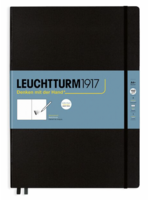Leuchtturm1917 Sketchbook Black, Master (A4+), 112 pages, 150g/m² paper, plain