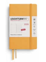 Leuchtturm1917 Weekly Planner & Notebook Pocket (A6) 2026, Rising Sun, English