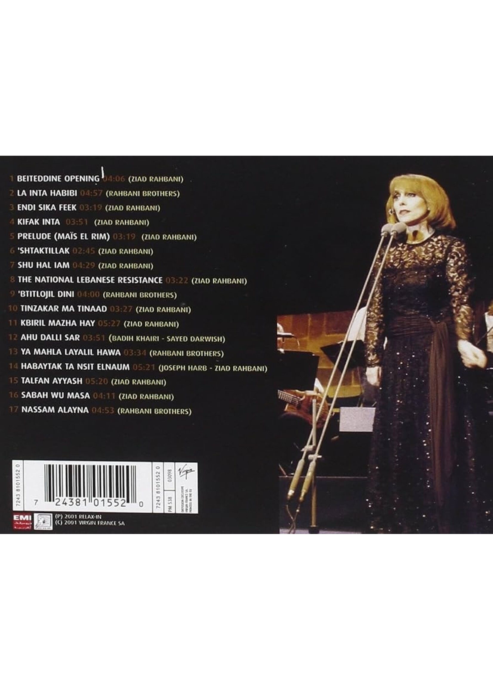 Fairuz - Live at Beiteddine 2000 CD