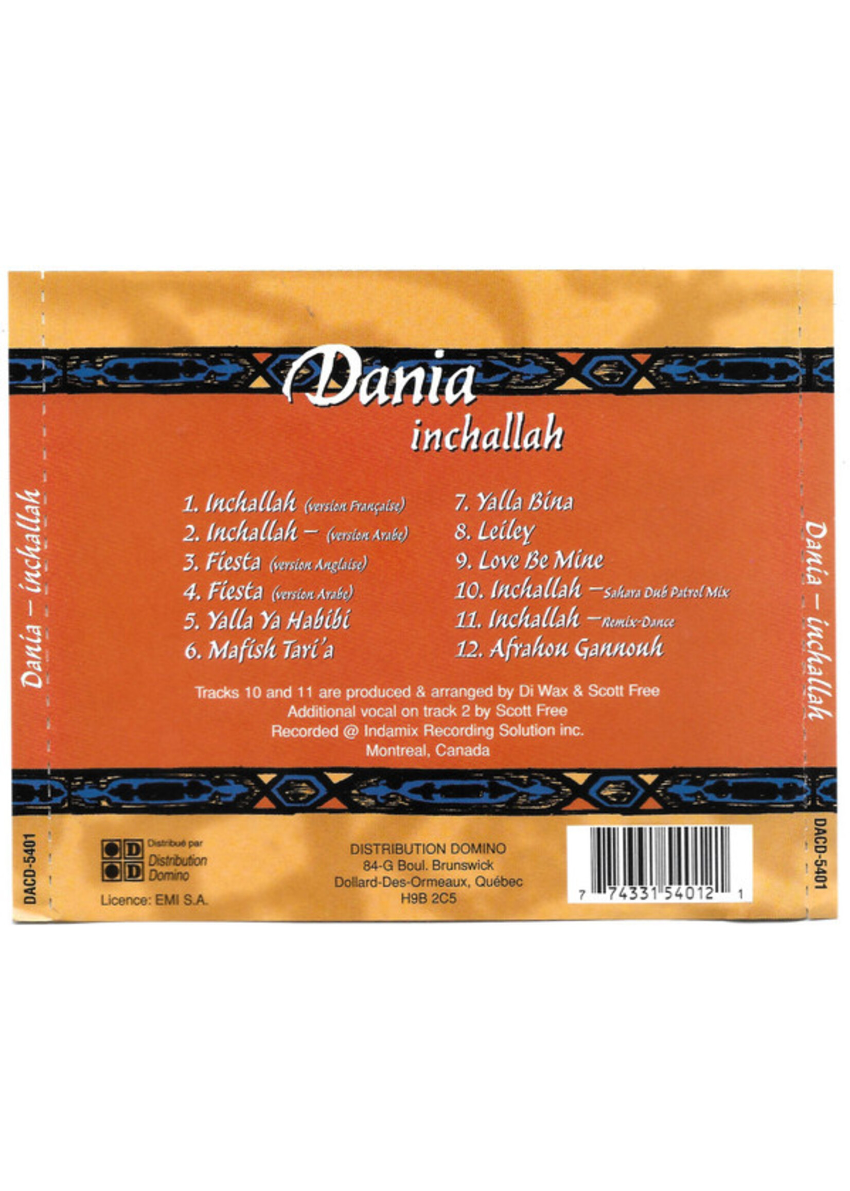 Dania - Inchallah CD