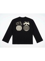 MAKTABA East / West - Black Long Sleeve Black Tee