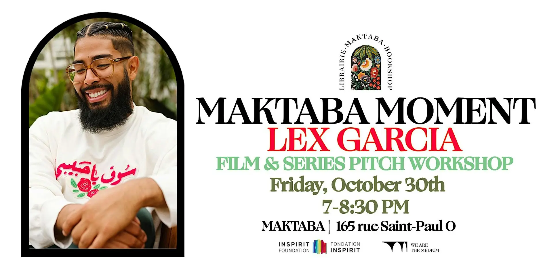 UPCOMING | Film and Series Workshop with Lex Garcia