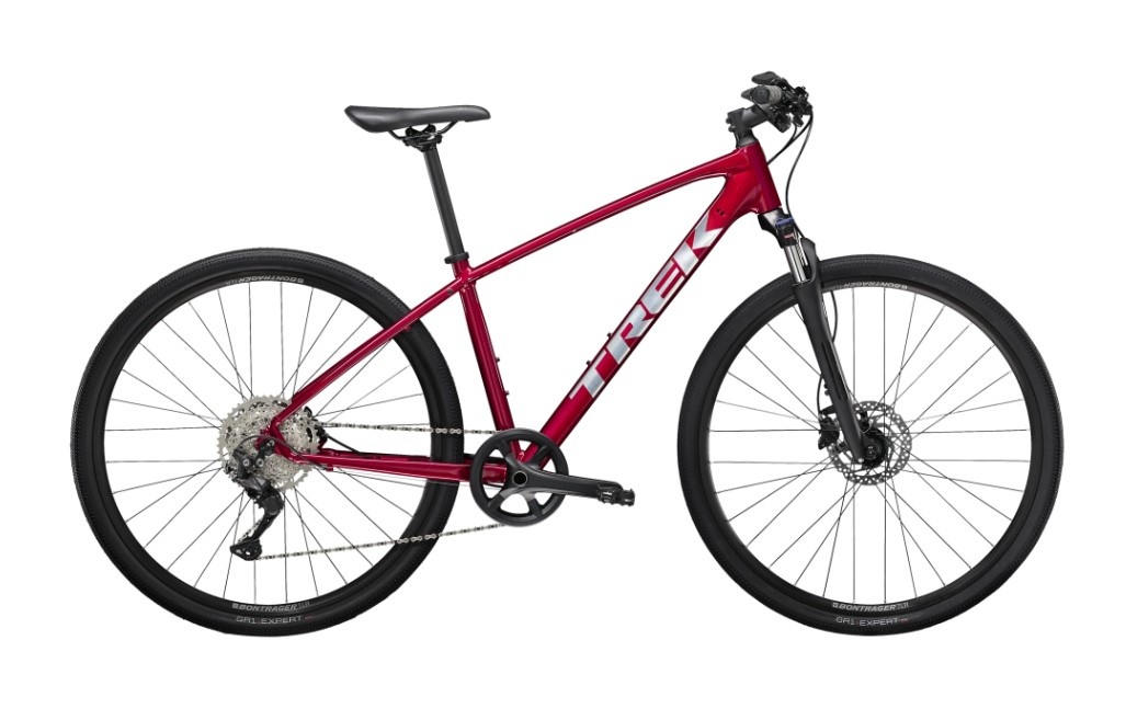 TREK Dual Sport 3 Rouge 2022 Velo Hybride Cycles Beaumier Cycles Beaumier