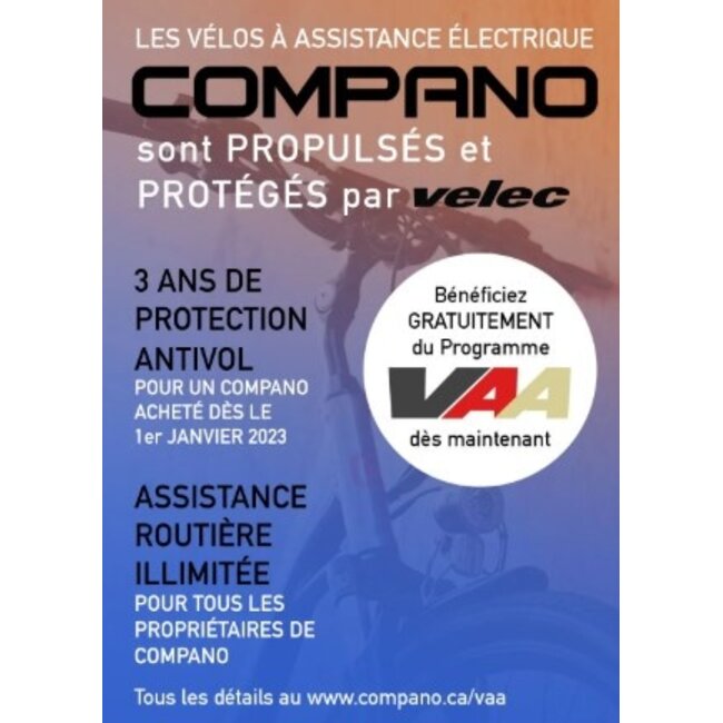 COMPANO  FZ2+ Bleu (2026) Taille Unique