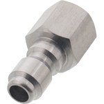 QC Stainless Steel 1/4 FPT | Plug (Wand to Gun)
