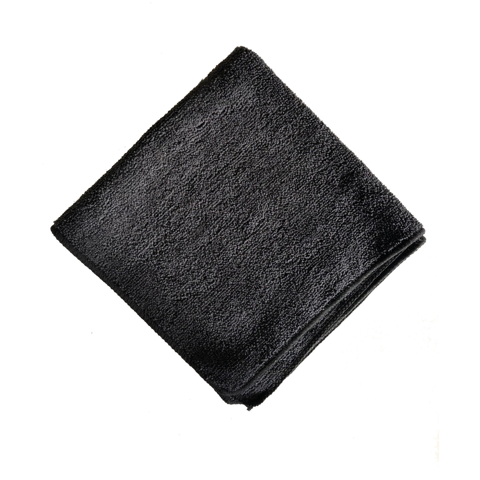 Towel | 16” x 16” Black Microfiber