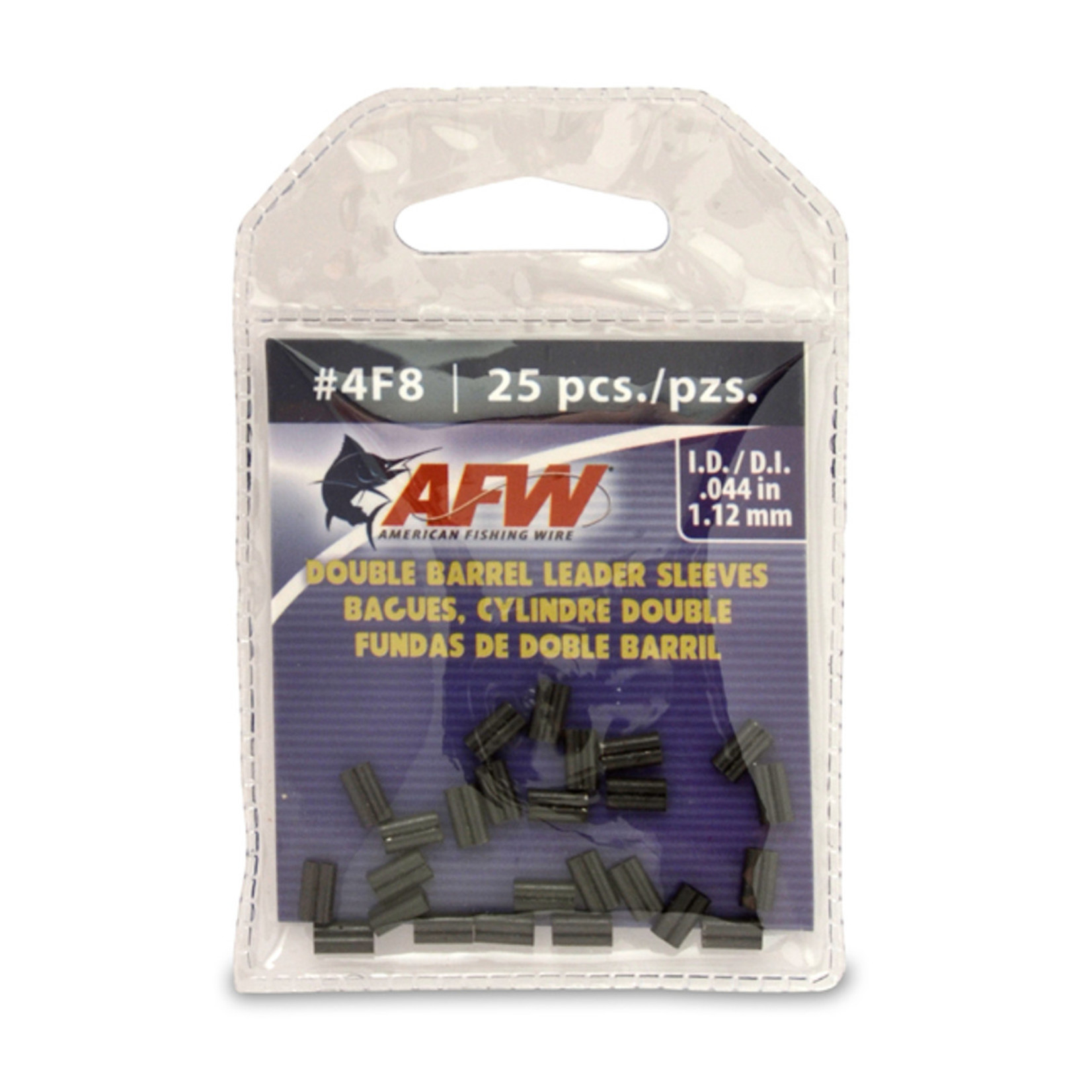 AFW AFW Double Barrel Leader Sleeves Crimp 25 Pack