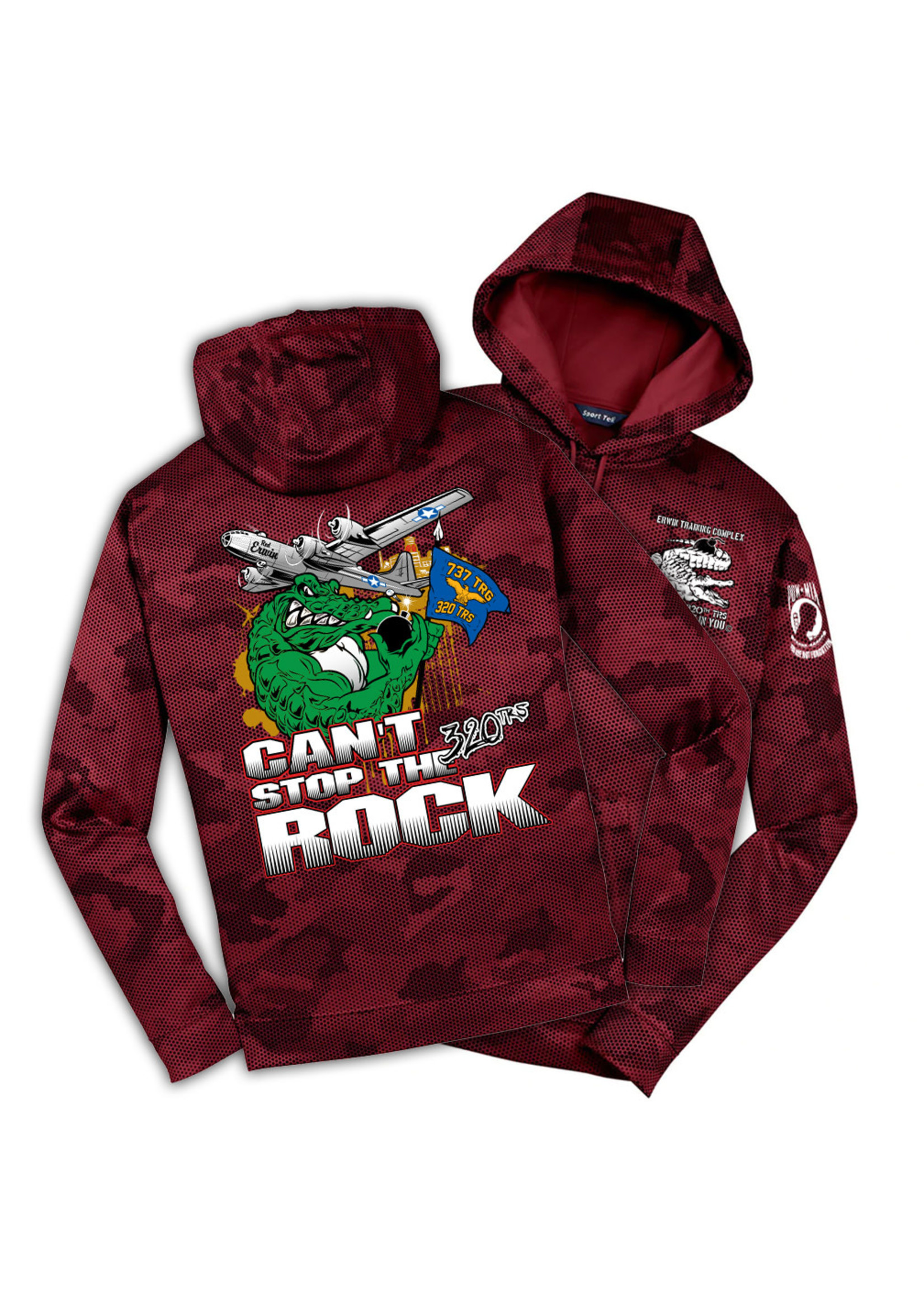 320th Gators Digi Wicking Hoodie Red