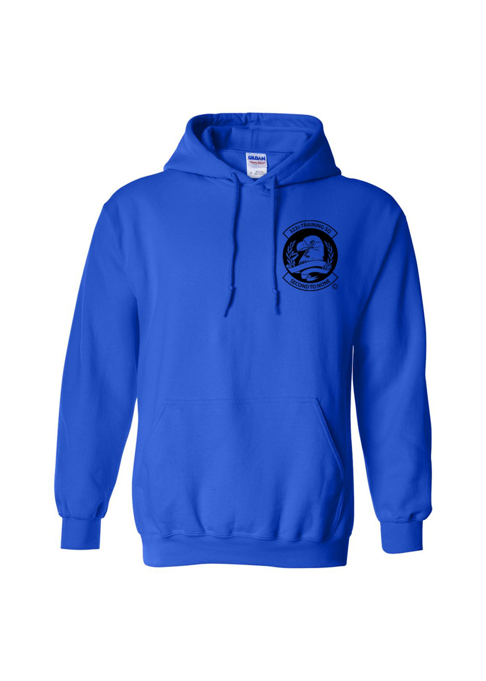 322nd Eagles Cotton Hoodie - Blue