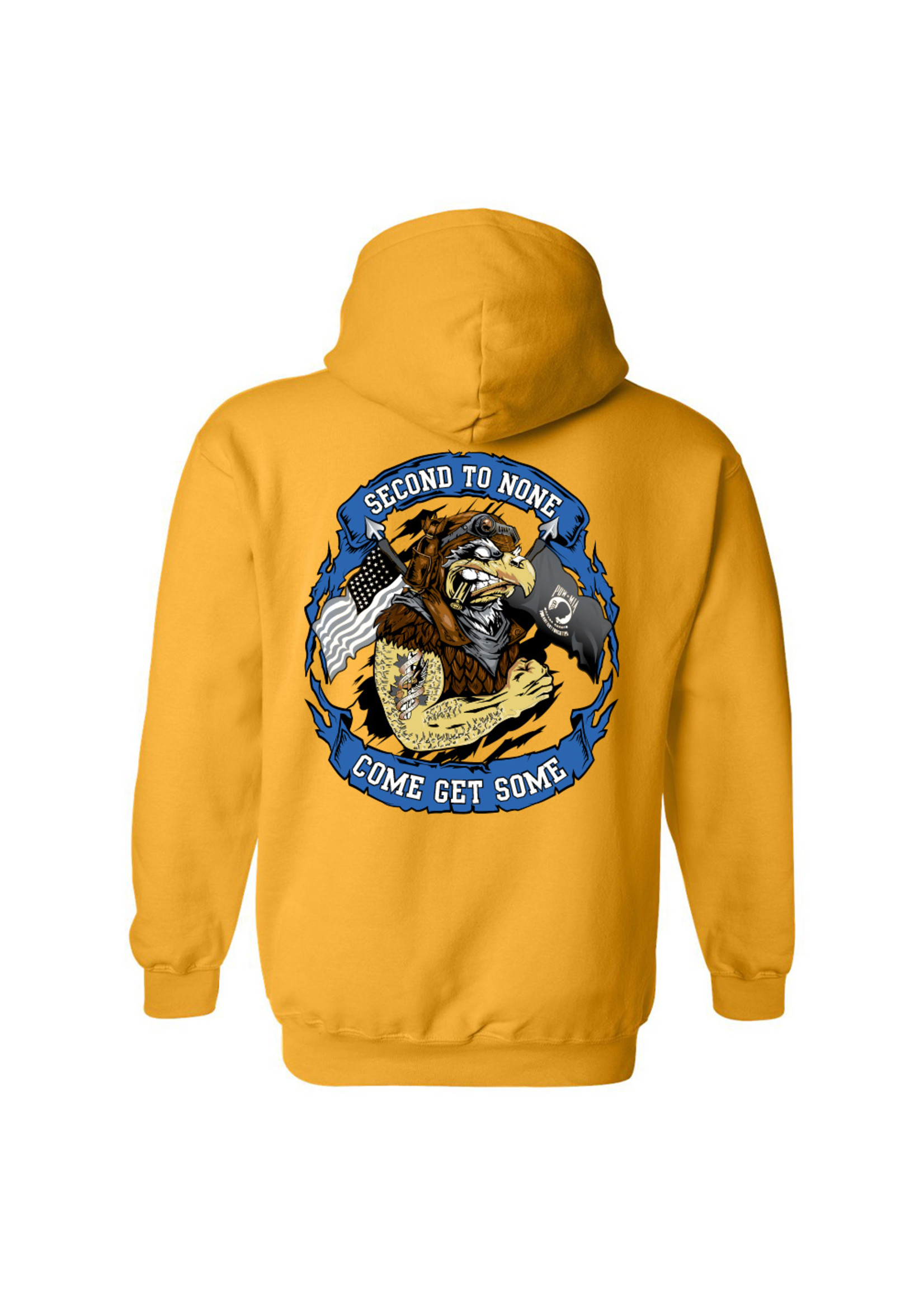 322nd Eagles Cotton Hoodie - Gold