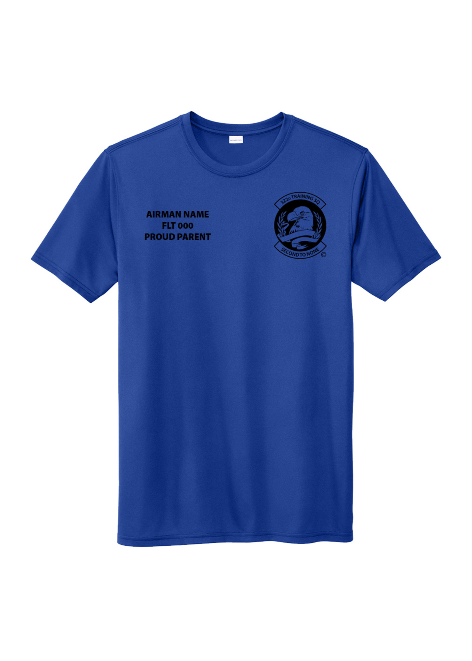 322nd Eagles Wicking Shirt - Blue