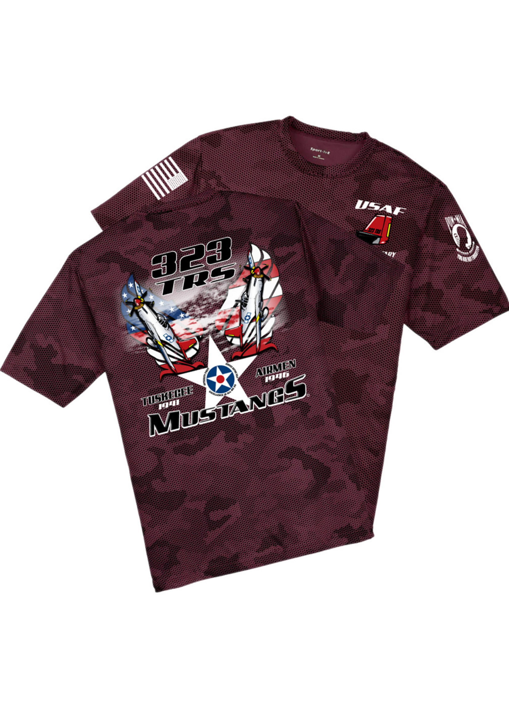 323rd Mustang Digi Wicking Shirt