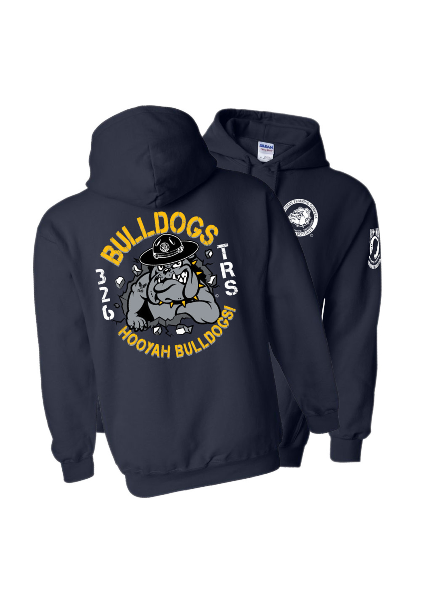 326th Bulldogs Cotton Hoodie