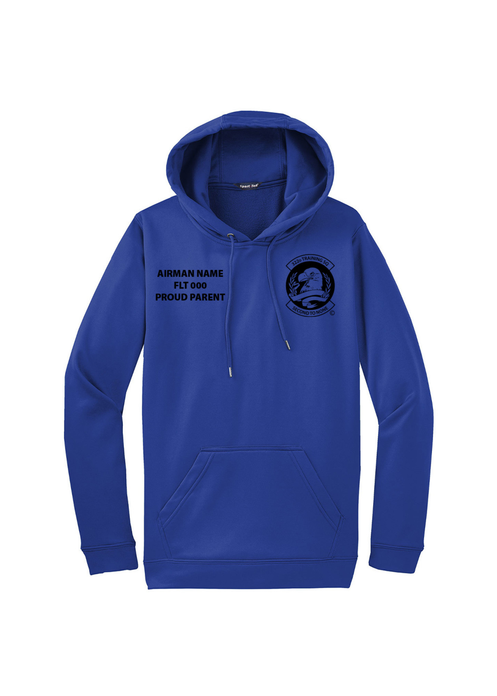 322nd Eagles Wicking Hoodie - Blue