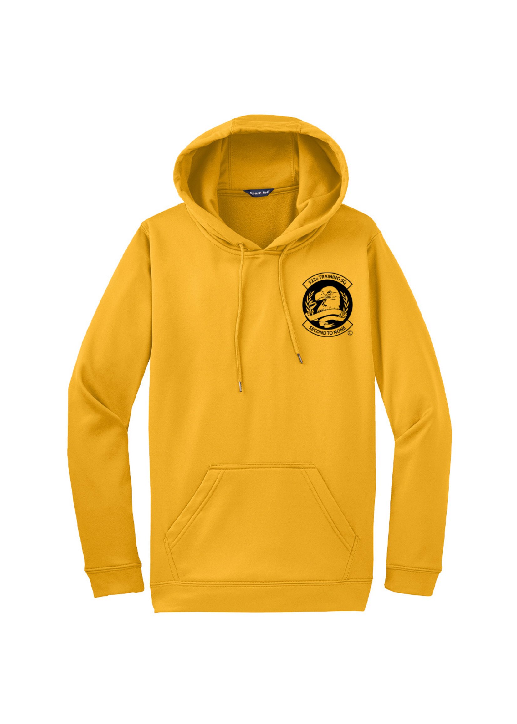 322nd Eagles Wicking Hoodie - Gold - Lackland Shirt Shop