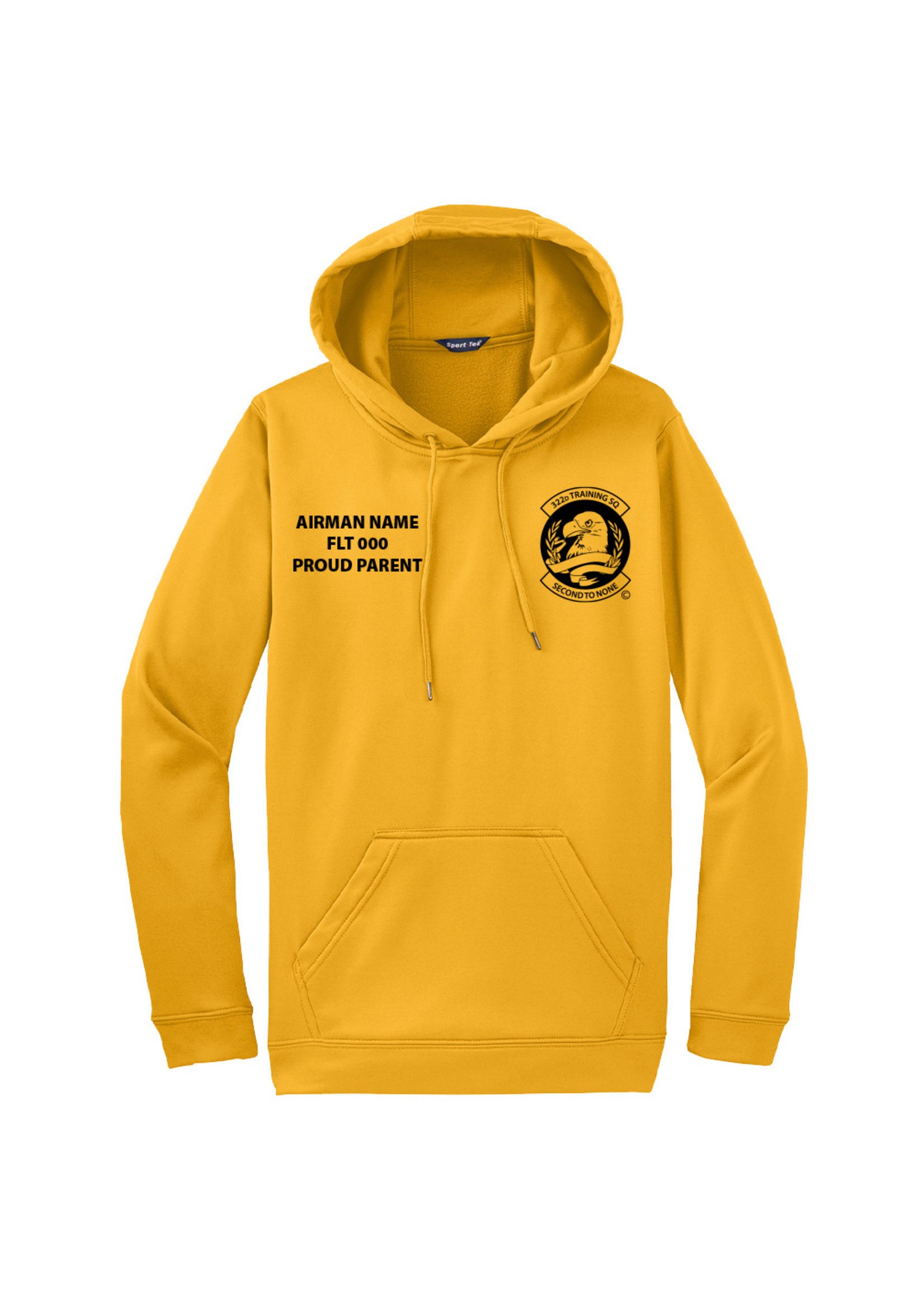 322nd Eagles Wicking Hoodie - Gold