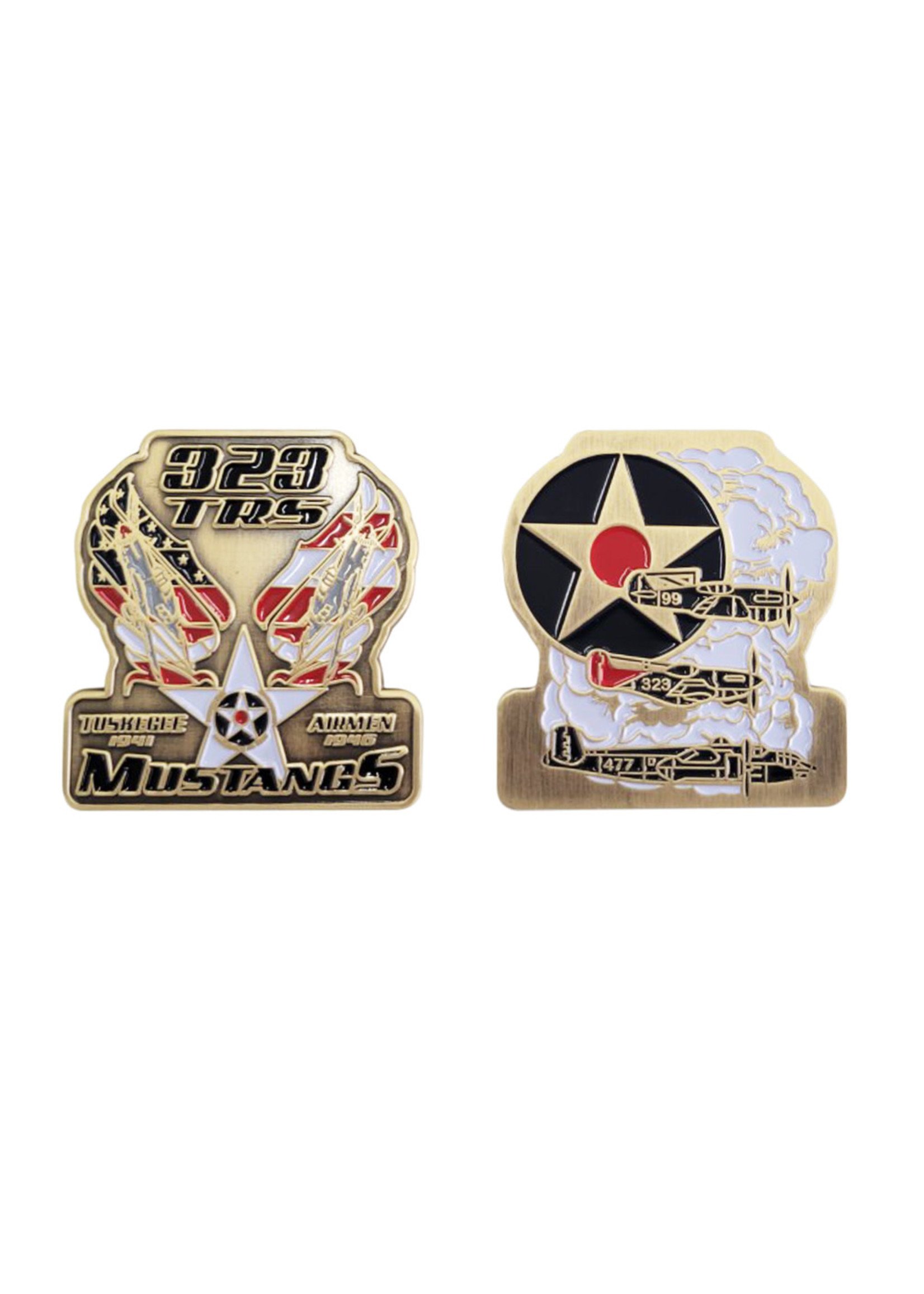 323rd Mustang Squadron Challenge Coin