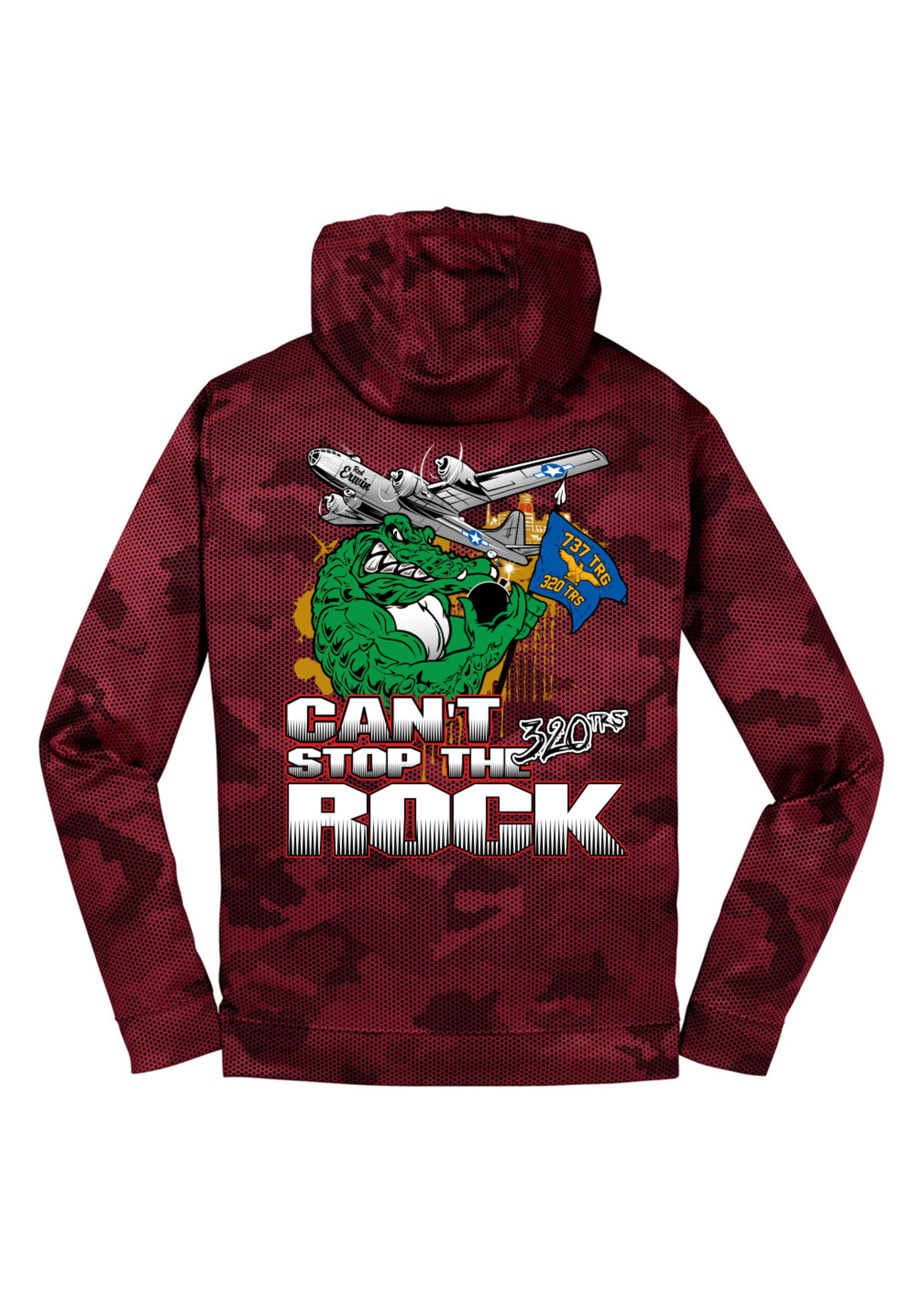 320th Gators Digi Wicking Hoodie Red